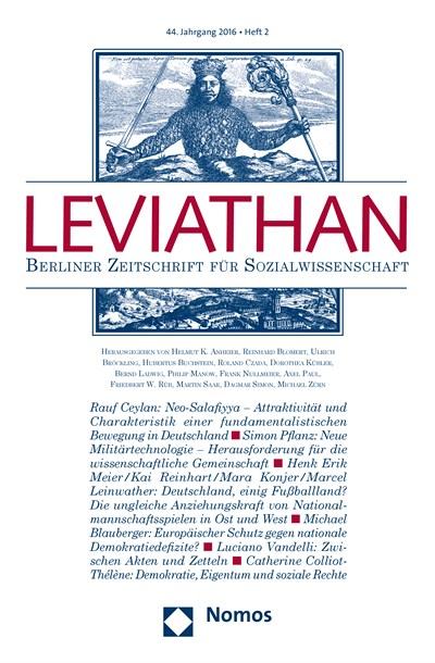 Cover of Volume: Leviathan Volume 44 (2016), Edition 2