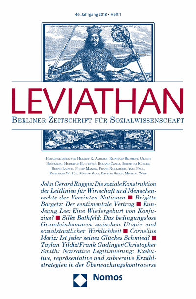 Cover of Volume: Leviathan Volume 46 (2018), Edition 1