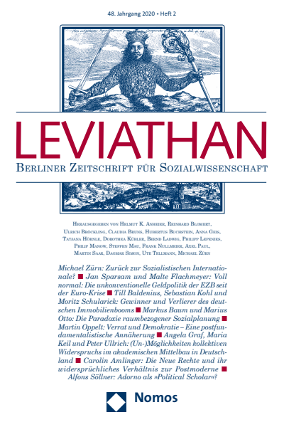 Cover of Volume: Leviathan Volume 48 (2020), Edition 2
