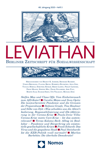 Cover of Volume: Leviathan Volume 48 (2020), Edition 3