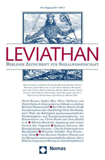 Cover of Volume: Leviathan Volume 49 (2021), Edition 2