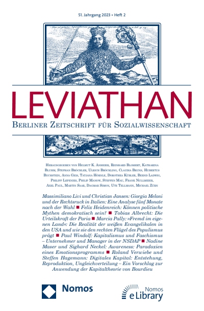 Cover of Volume: Leviathan Volume 51 (2023), Edition 2