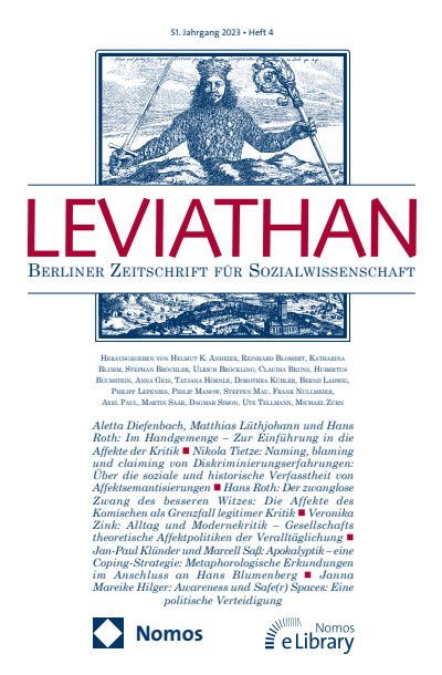 Cover of Volume: Leviathan Volume 51 (2023), Edition 4