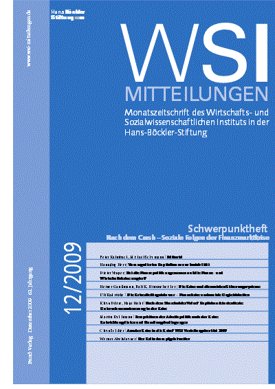 Cover of Volume: WSI-Mitteilungen Volume 62 (2009), Edition 12
