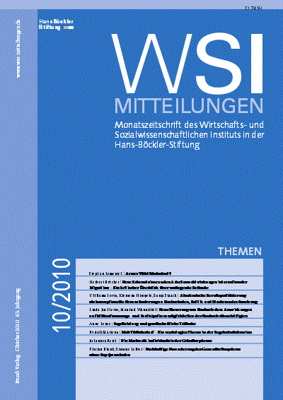 Cover of Volume: WSI-Mitteilungen Volume 63 (2010), Edition 10