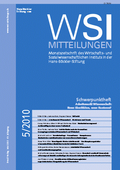 Cover of Volume: WSI-Mitteilungen Volume 63 (2010), Edition 5