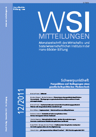 Cover of Volume: WSI-Mitteilungen Volume 64 (2011), Edition 12