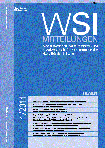 Cover of Volume: WSI-Mitteilungen Volume 64 (2011), Edition 1