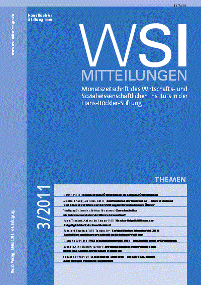 Cover of Volume: WSI-Mitteilungen Volume 64 (2011), Edition 3