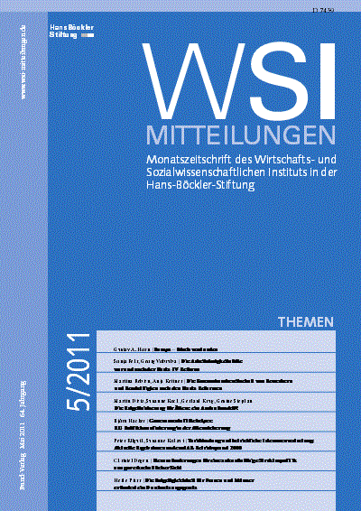 Cover of Volume: WSI-Mitteilungen Volume 64 (2011), Edition 5