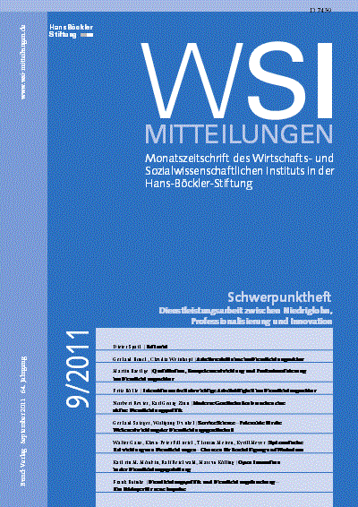 Cover of Volume: WSI-Mitteilungen Volume 64 (2011), Edition 9