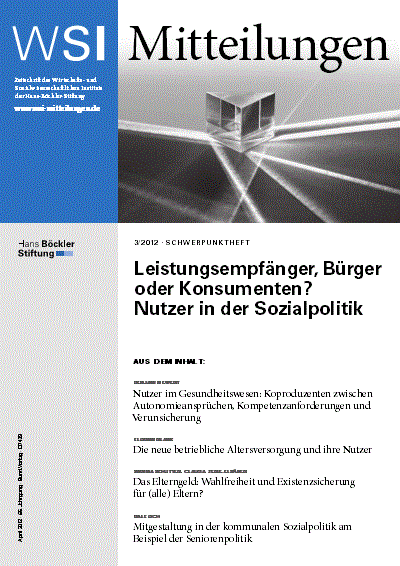 Cover of Volume: WSI-Mitteilungen Volume 65 (2012), Edition 3
