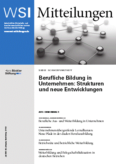 Cover of Volume: WSI-Mitteilungen Volume 65 (2012), Edition 5