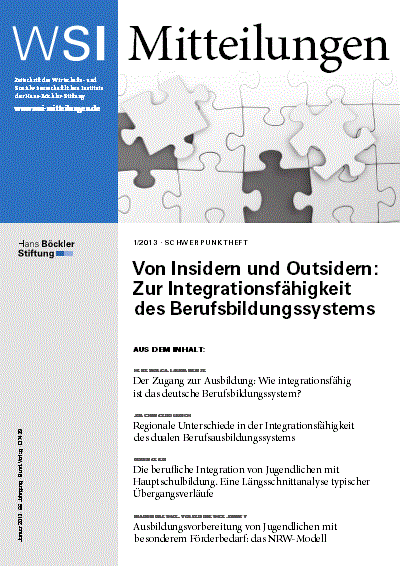 Cover of Volume: WSI-Mitteilungen Volume 66 (2013), Edition 1