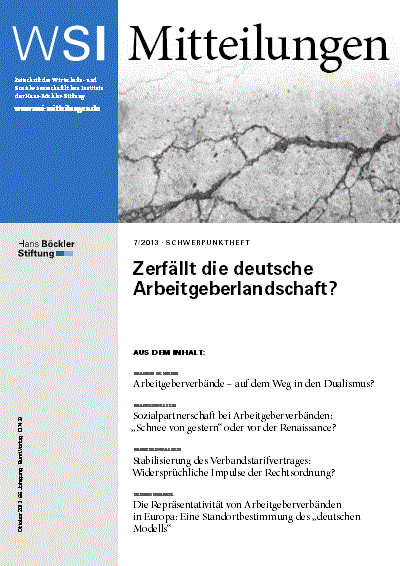 Cover of Volume: WSI-Mitteilungen Volume 66 (2013), Edition 7
