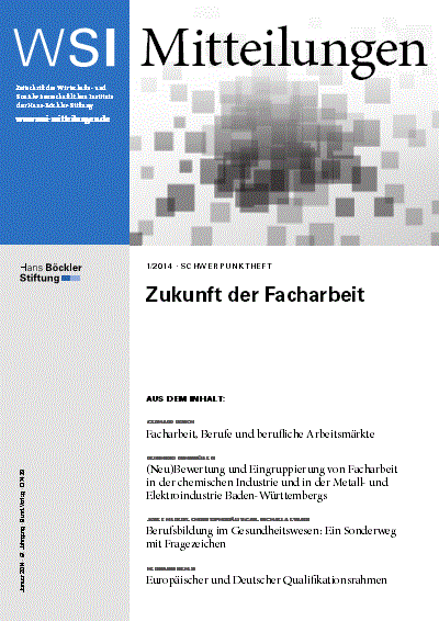 Cover of Volume: WSI-Mitteilungen Volume 67 (2014), Edition 1