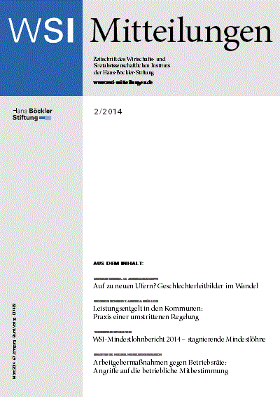 Cover of Volume: WSI-Mitteilungen Volume 67 (2014), Edition 2