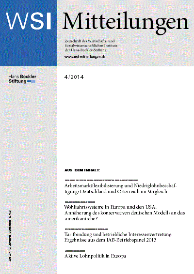 Cover of Volume: WSI-Mitteilungen Volume 67 (2014), Edition 4