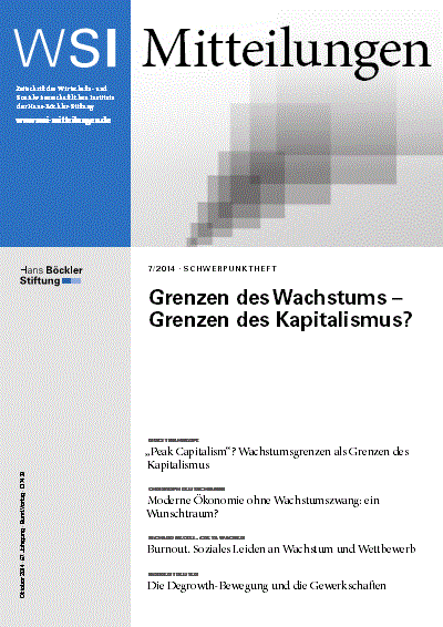 Cover of Volume: WSI-Mitteilungen Volume 67 (2014), Edition 7