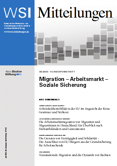 Cover der Ausgabe: WSI-Mitteilungen Jahrgang 68 (2015), Heft 5