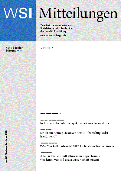 Cover of Volume: WSI-Mitteilungen Volume 70 (2017), Edition 2