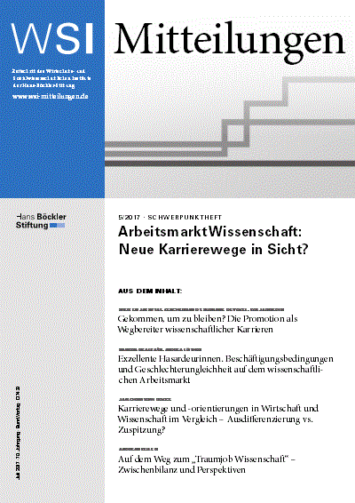 Cover of Volume: WSI-Mitteilungen Volume 70 (2017), Edition 5