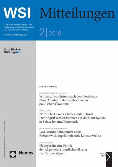 Cover of Volume: WSI-Mitteilungen Volume 71 (2018), Edition 2