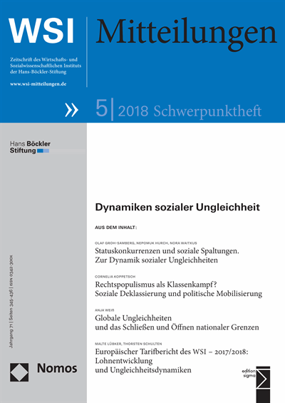 Cover of Volume: WSI-Mitteilungen Volume 71 (2018), Edition 5