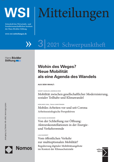 Cover of Volume: WSI-Mitteilungen Volume 74 (2021), Edition 3