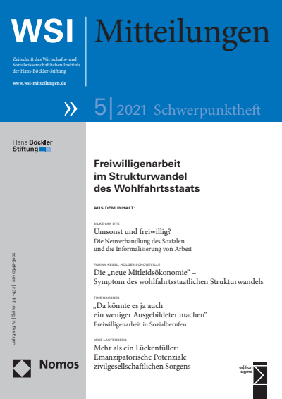 Cover of Volume: WSI-Mitteilungen Volume 74 (2021), Edition 5