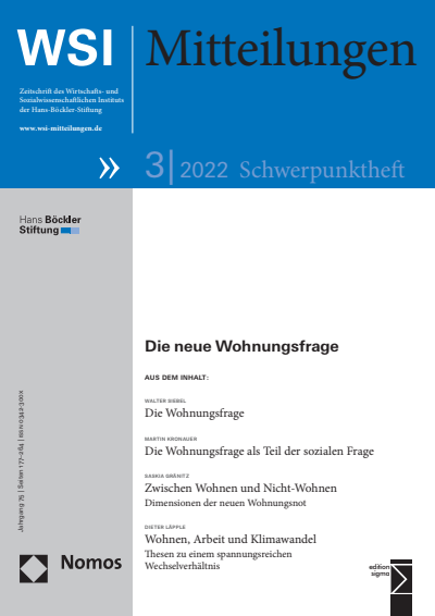 Cover of Volume: WSI-Mitteilungen Volume 75 (2022), Edition 3