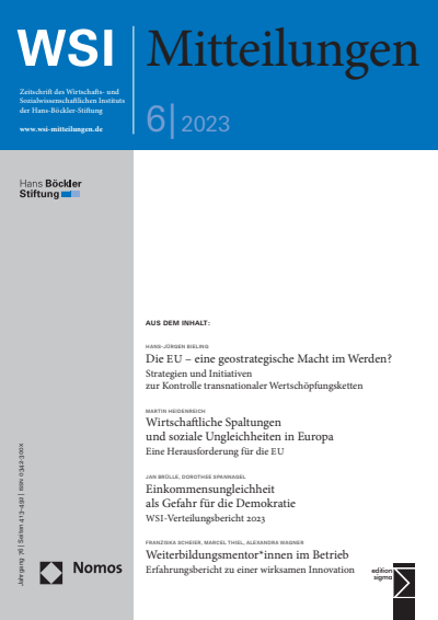 Cover of Volume: WSI-Mitteilungen Volume 76 (2023), Edition 6