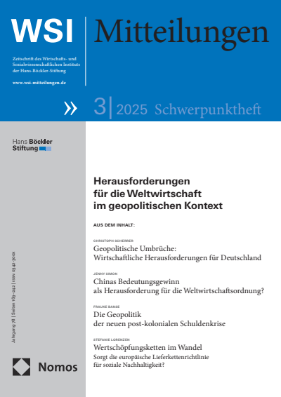 Cover of Volume: WSI-Mitteilungen Volume 78 (2025), Edition 3