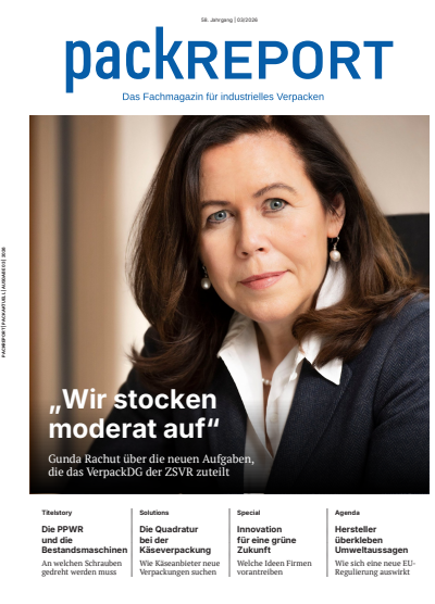 Cover der Ausgabe: packREPORT Jahrgang 58 (2026), Heft 3