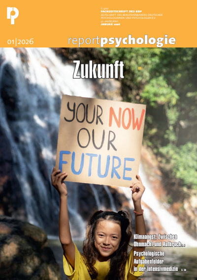 Cover der Ausgabe: report psychologie Jahrgang 51 (2026), Heft 1