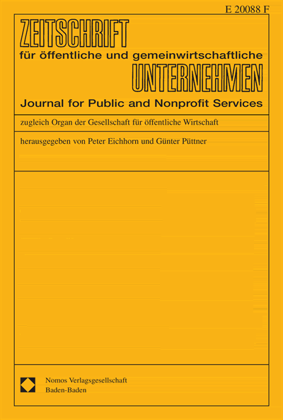Cover of Volume: ZögU Zeitschrift für öffentliche und gemeinwirtschaftliche Unternehmen Volume 28 (2005), Edition 1