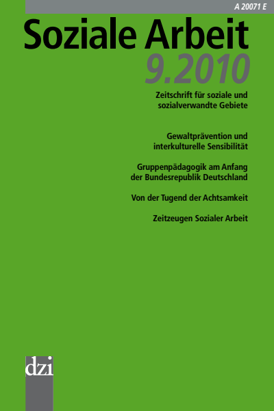 Cover der Ausgabe: Soziale Arbeit Jahrgang 59 (2010), Heft 9