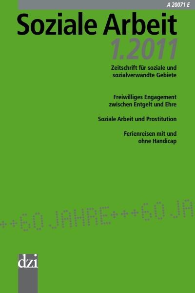 Cover der Ausgabe: Soziale Arbeit Jahrgang 60 (2011), Heft 1
