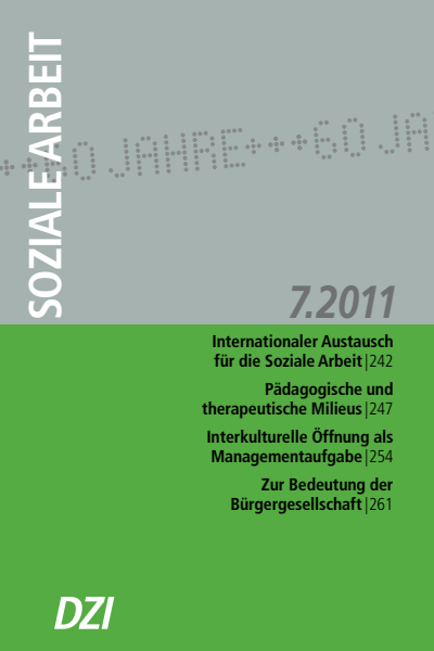Cover der Ausgabe: Soziale Arbeit Jahrgang 60 (2011), Heft 7