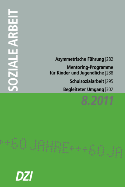 Cover der Ausgabe: Soziale Arbeit Jahrgang 60 (2011), Heft 8