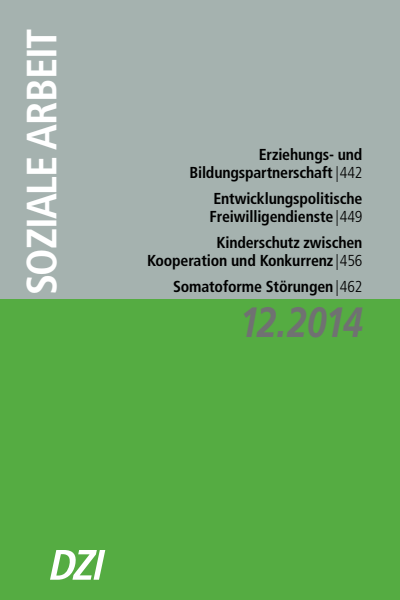 Cover der Ausgabe: Soziale Arbeit Jahrgang 63 (2014), Heft 12