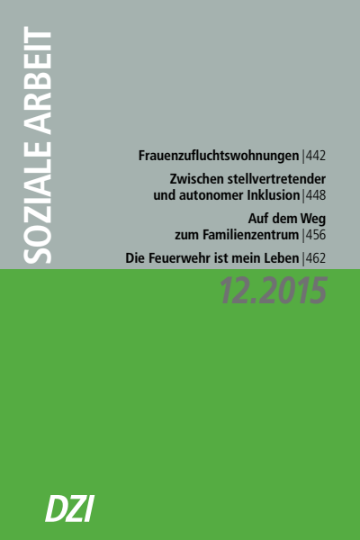 Cover der Ausgabe: Soziale Arbeit Jahrgang 64 (2015), Heft 12