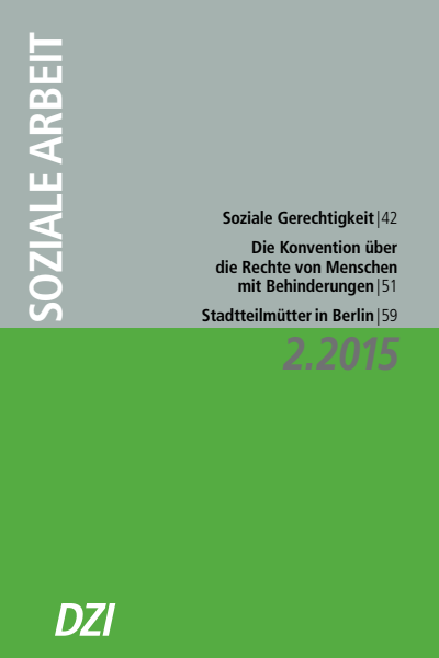 Cover der Ausgabe: Soziale Arbeit Jahrgang 64 (2015), Heft 2