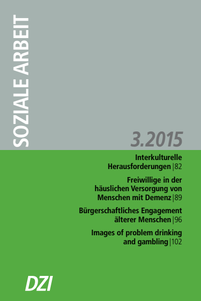 Cover der Ausgabe: Soziale Arbeit Jahrgang 64 (2015), Heft 3