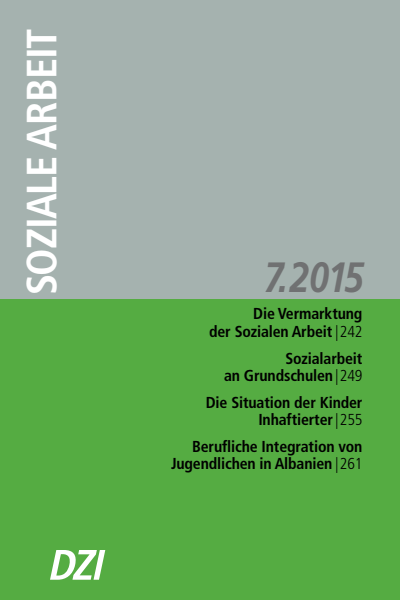 Cover der Ausgabe: Soziale Arbeit Jahrgang 64 (2015), Heft 7
