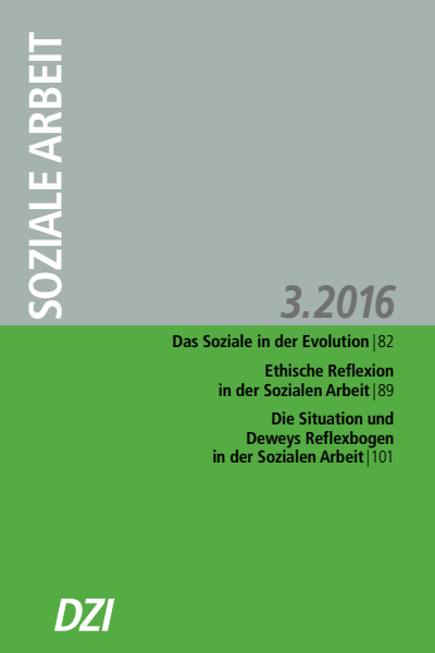 Cover der Ausgabe: Soziale Arbeit Jahrgang 65 (2016), Heft 3