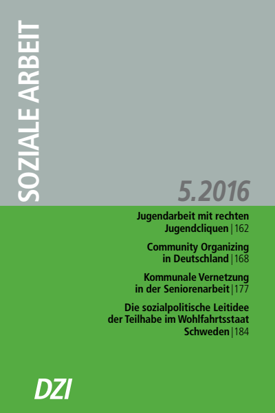 Cover der Ausgabe: Soziale Arbeit Jahrgang 65 (2016), Heft 5