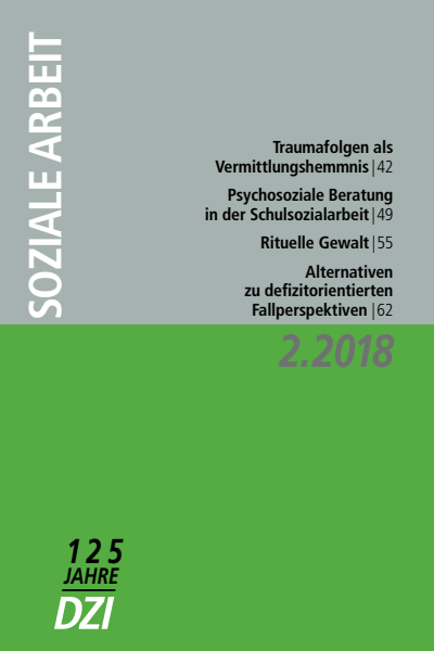 Cover der Ausgabe: Soziale Arbeit Jahrgang 67 (2018), Heft 2