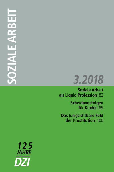 Cover der Ausgabe: Soziale Arbeit Jahrgang 67 (2018), Heft 3