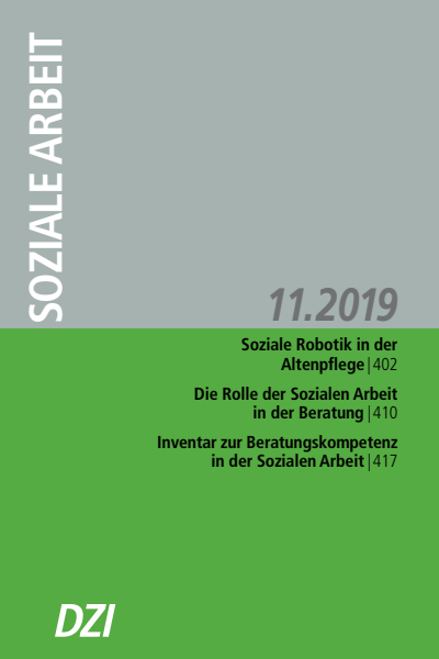 Cover of Volume: Soziale Arbeit Volume 68 (2019), Edition 11
